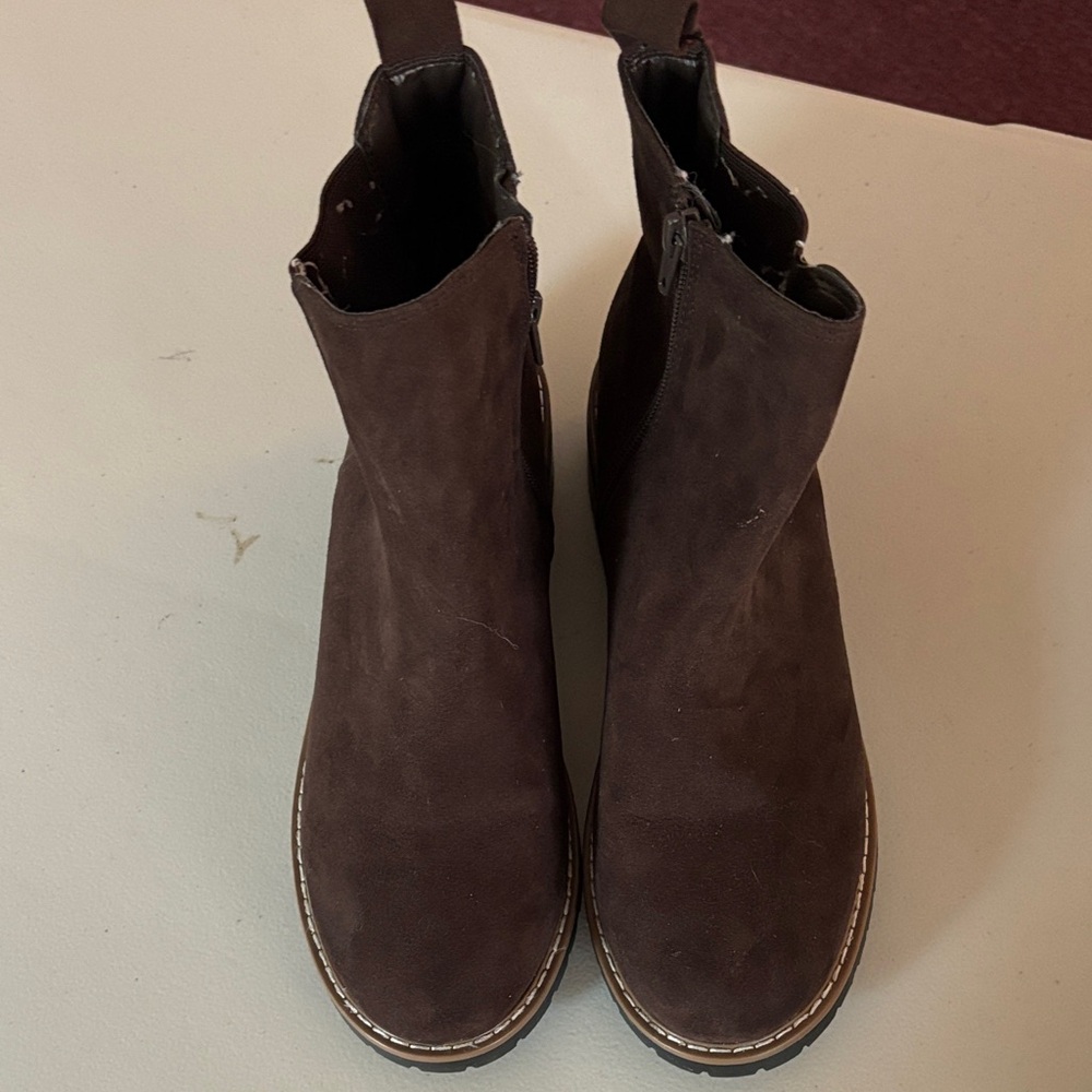 Kensie Dark Brown Ankle Booties